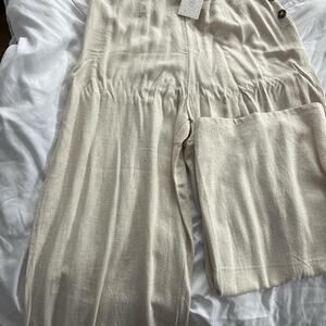 Sienna Sky Linen Wide Leg Trousers NWT